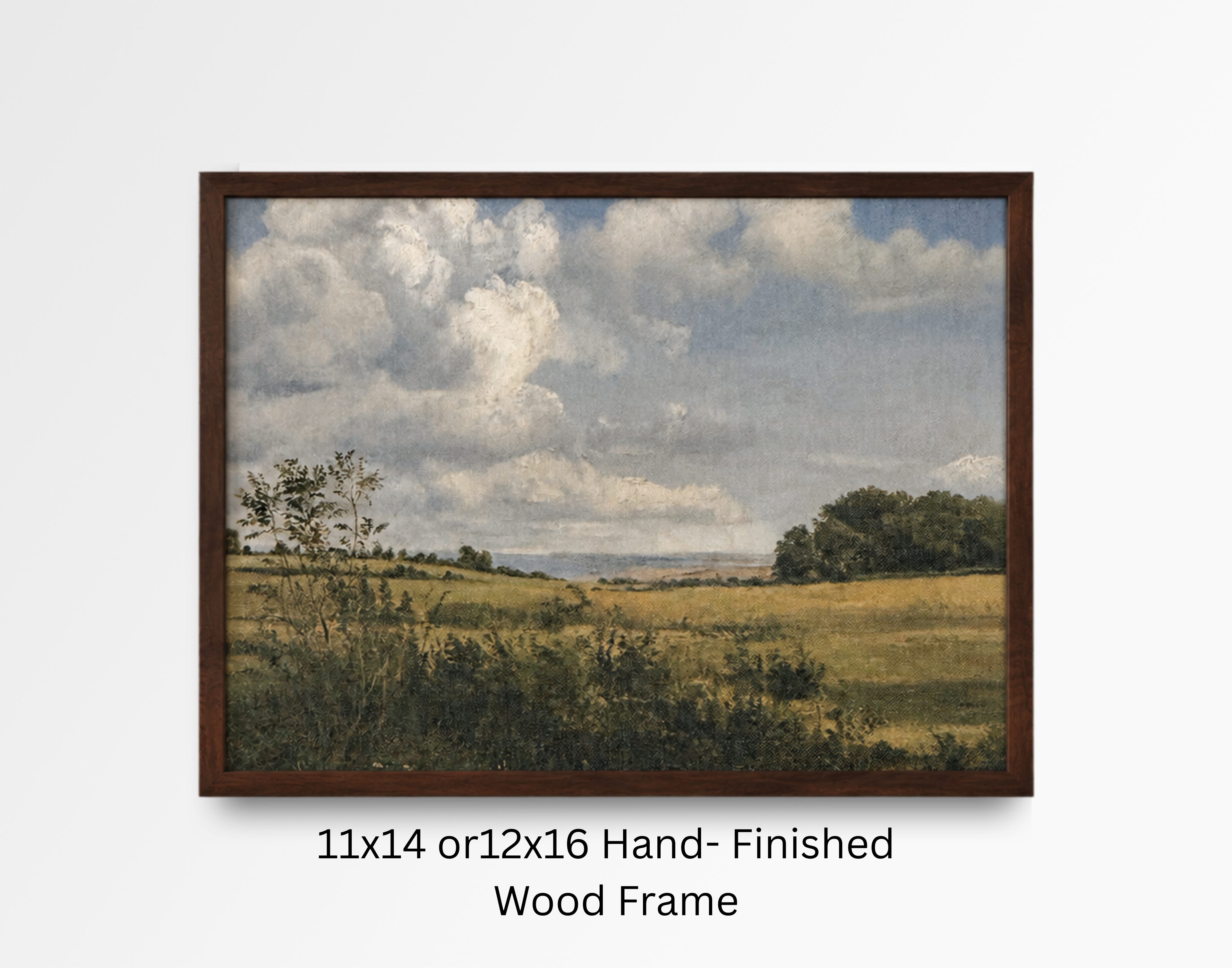 Summer Meadow Landscape – Vintage Canvas Print