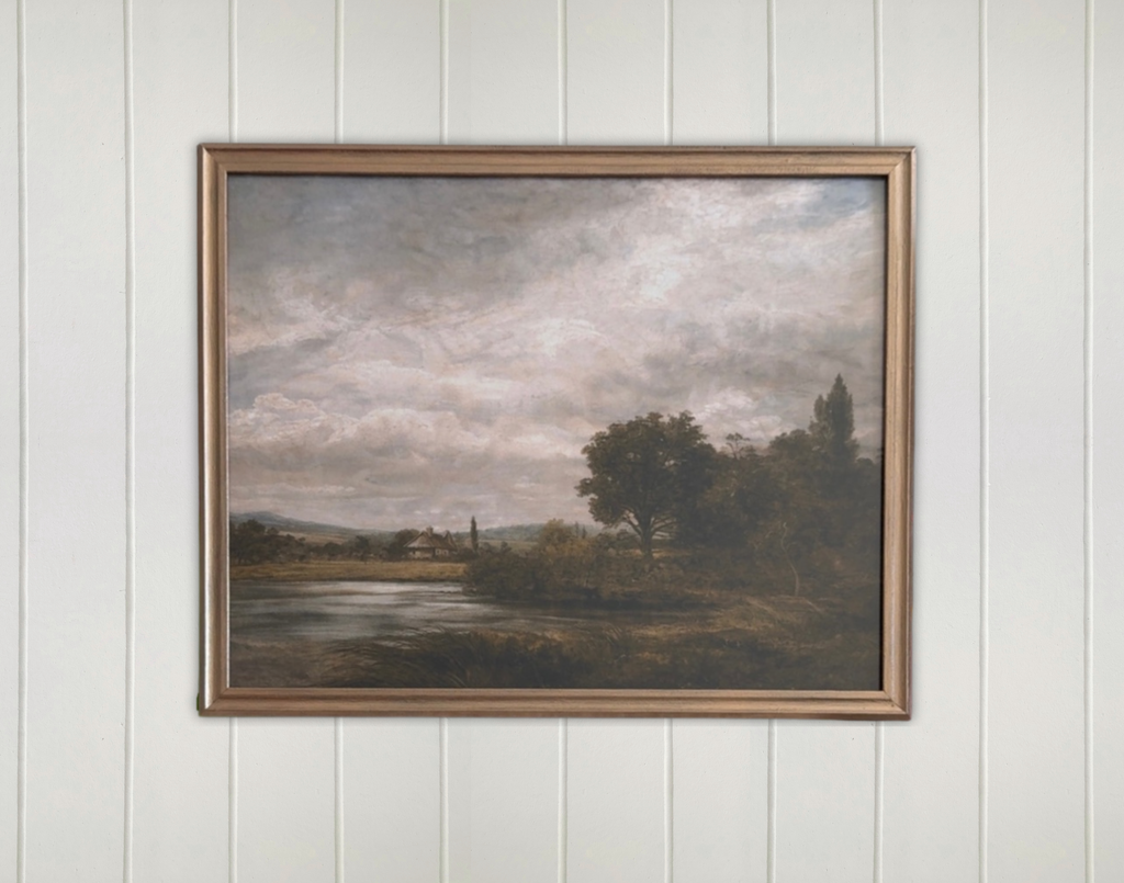 Vintage Style Landscape Framed Print
