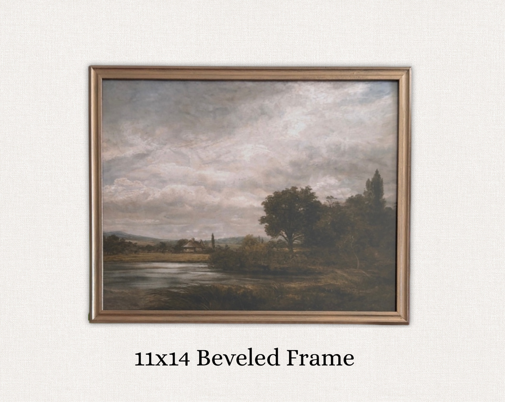 Vintage Style Landscape Framed Print