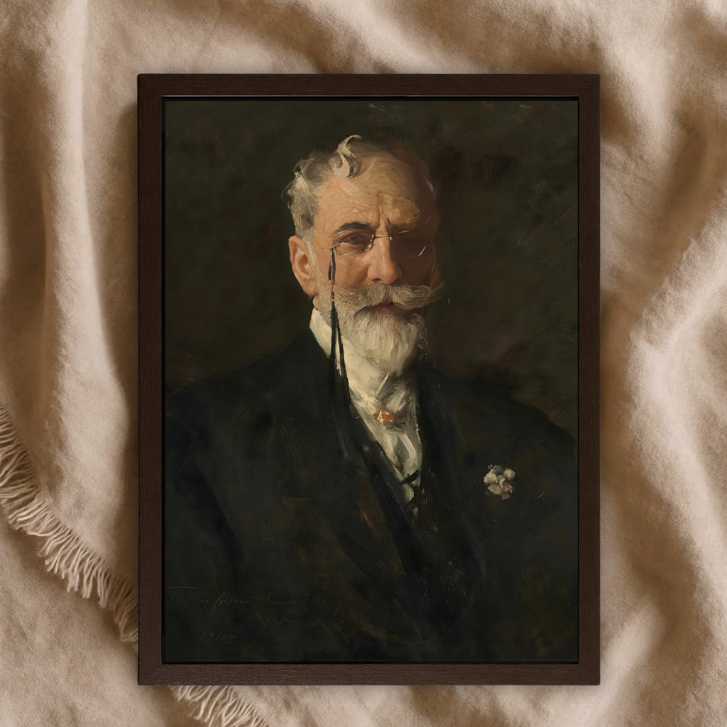 William Merritt Chase Self Portrait (1915)| Vintage Portrait Wall Art | Framed Print