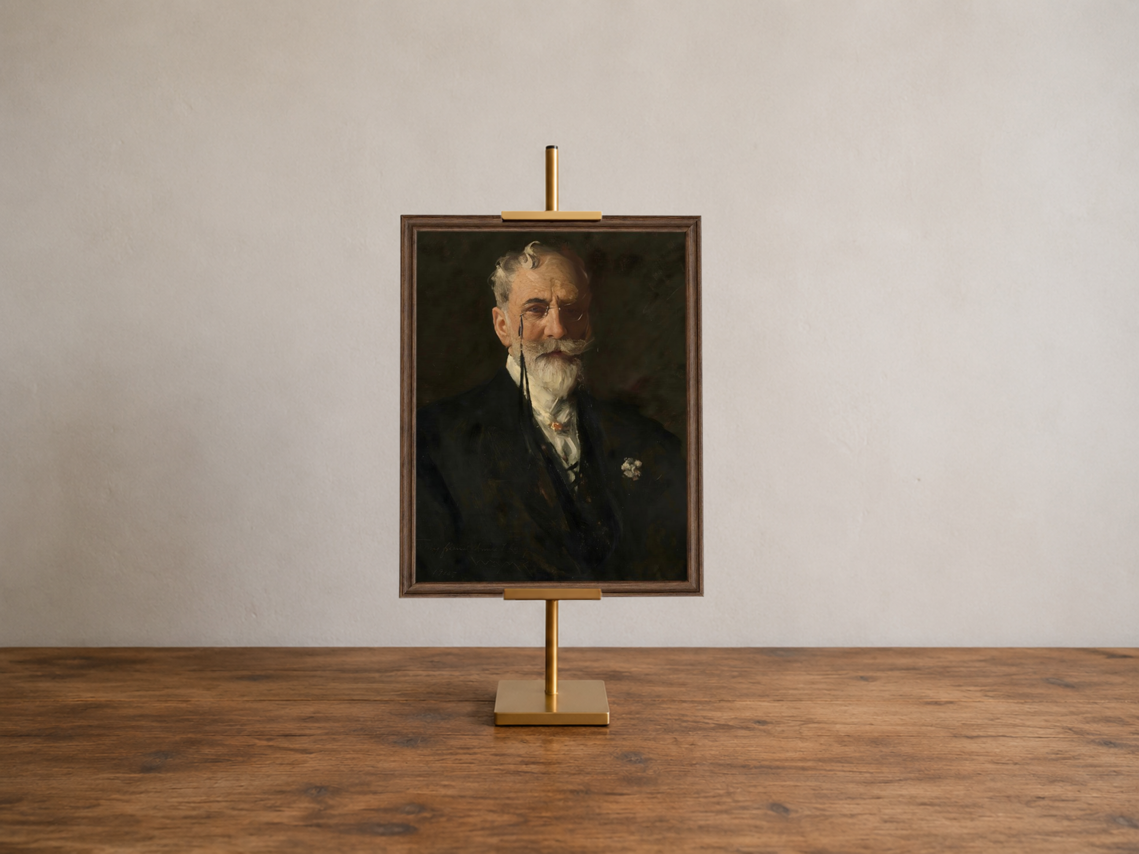 Vintage Style Sophisticated Gentleman Portrait
