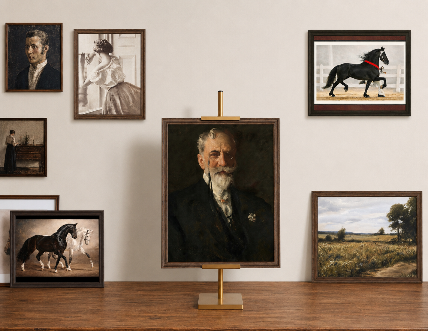Vintage Style Sophisticated Gentleman Portrait