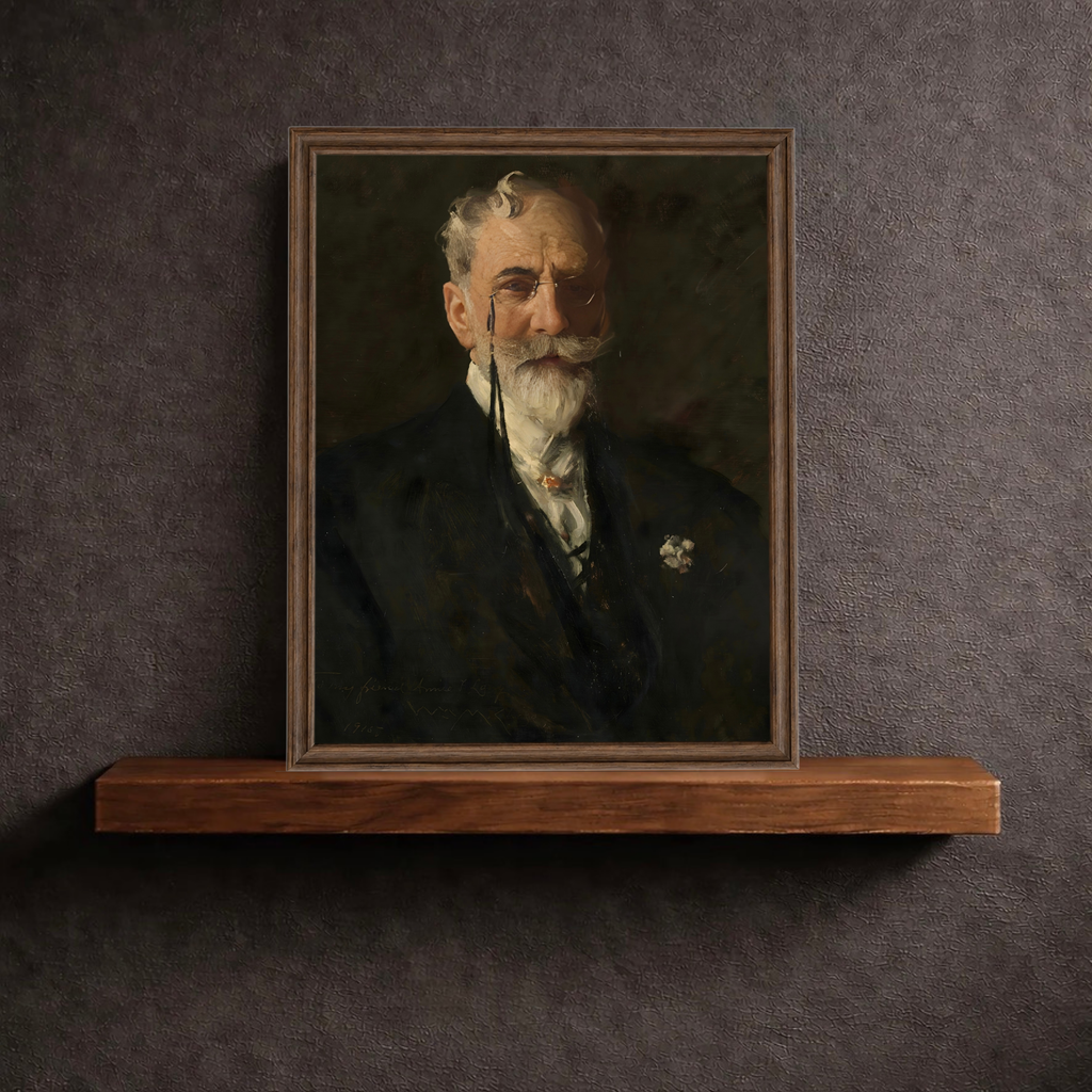 Vintage Style Sophisticated Gentleman Portrait