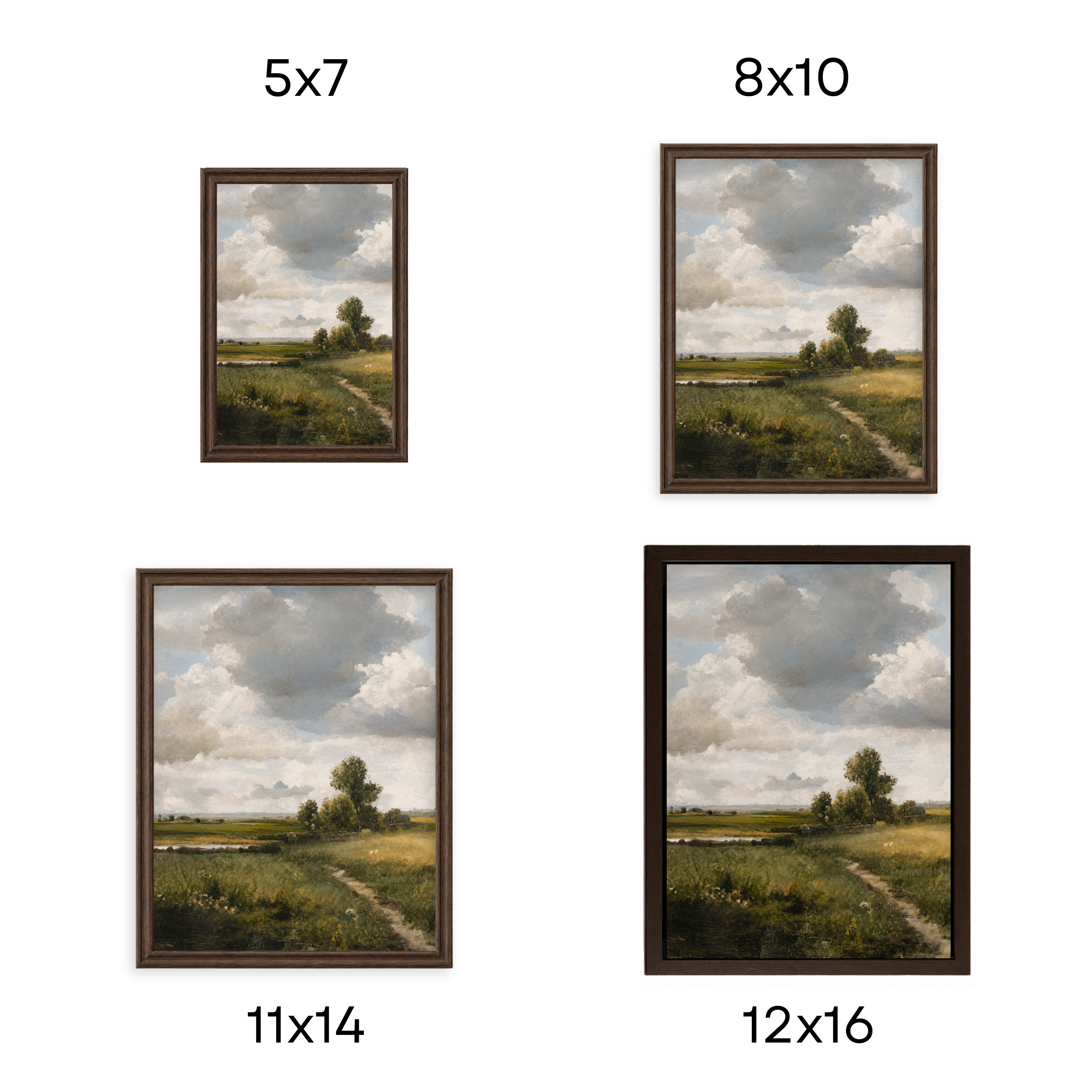 Countryside Path |  Vintage Landscape Framed Art Print