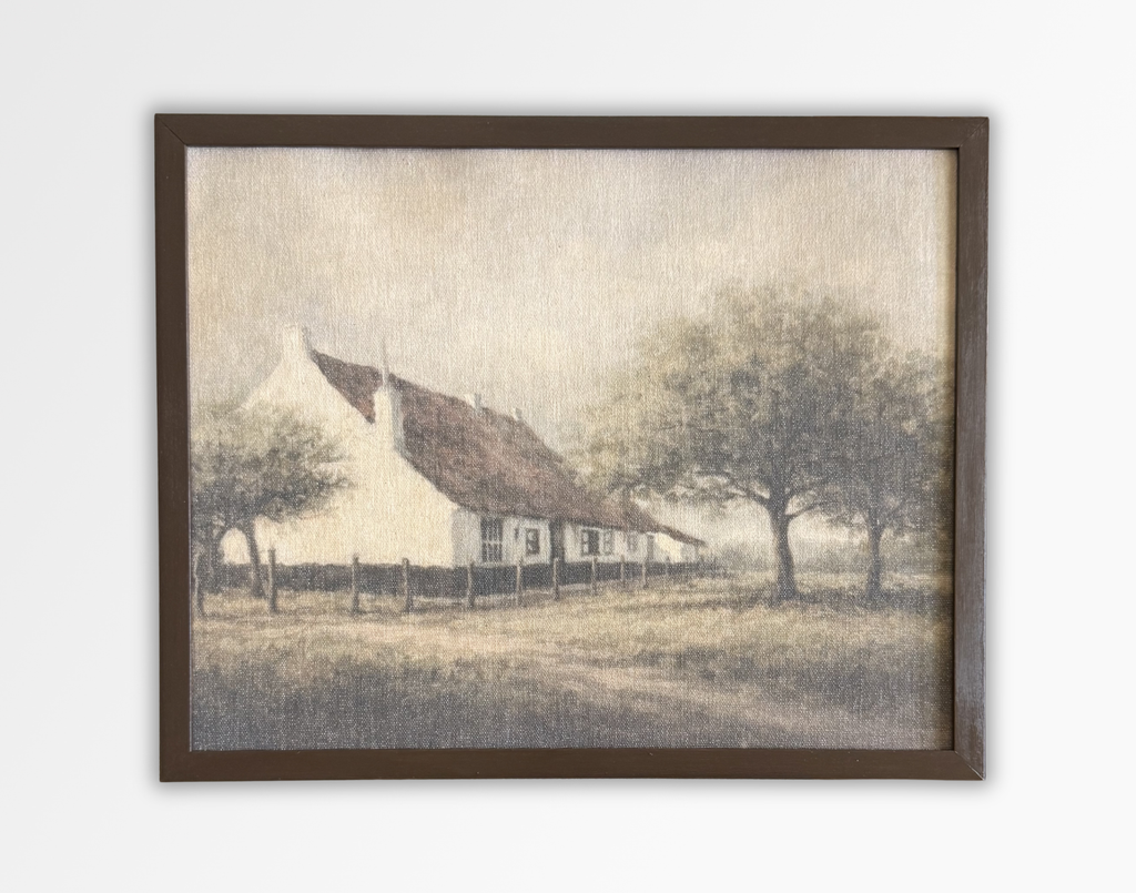 Vintage Farmhouse Framed Canvas Print