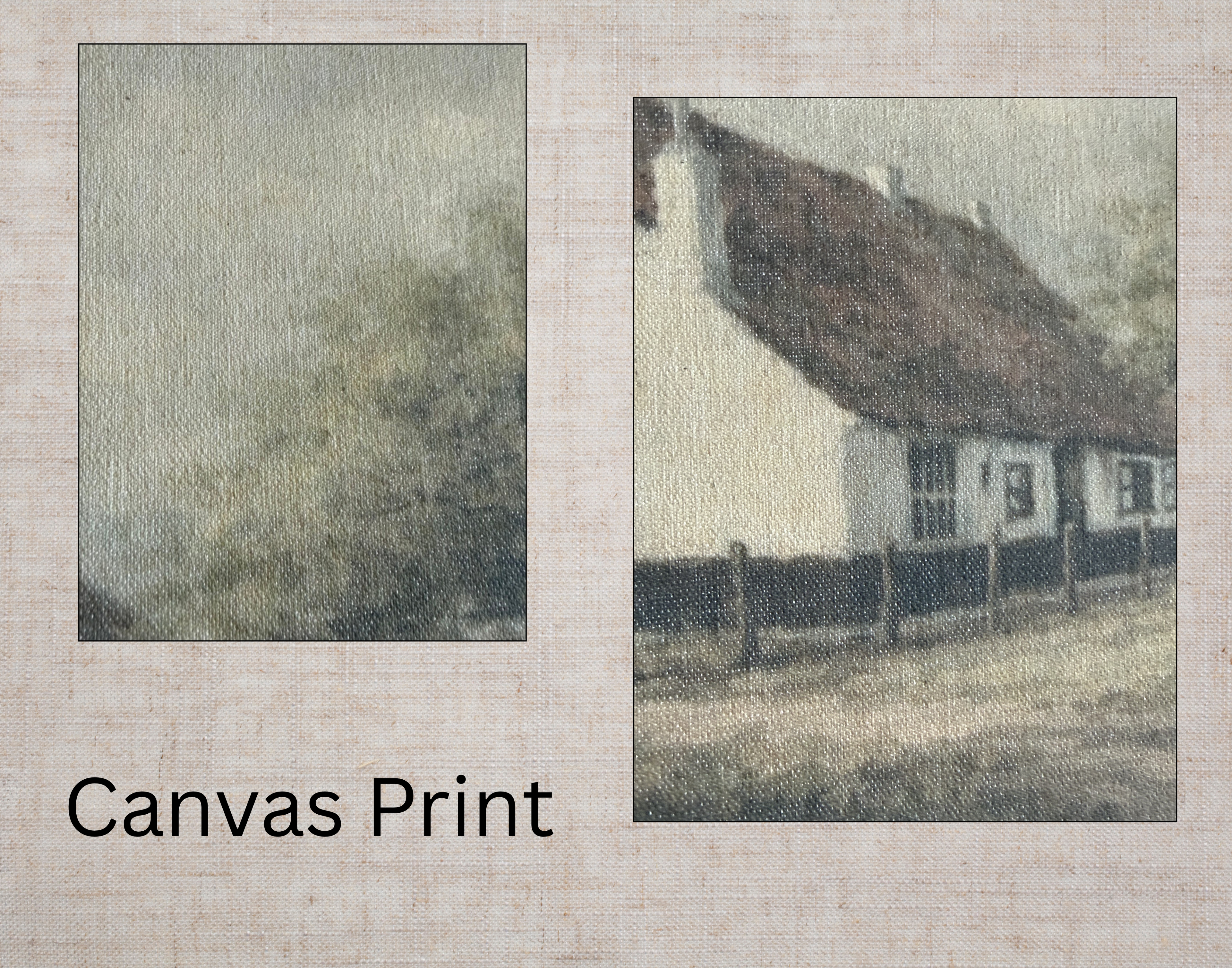 Vintage Farmhouse Framed Canvas Print