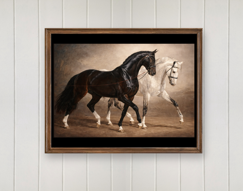 Vintage Style Equestrian Art Print