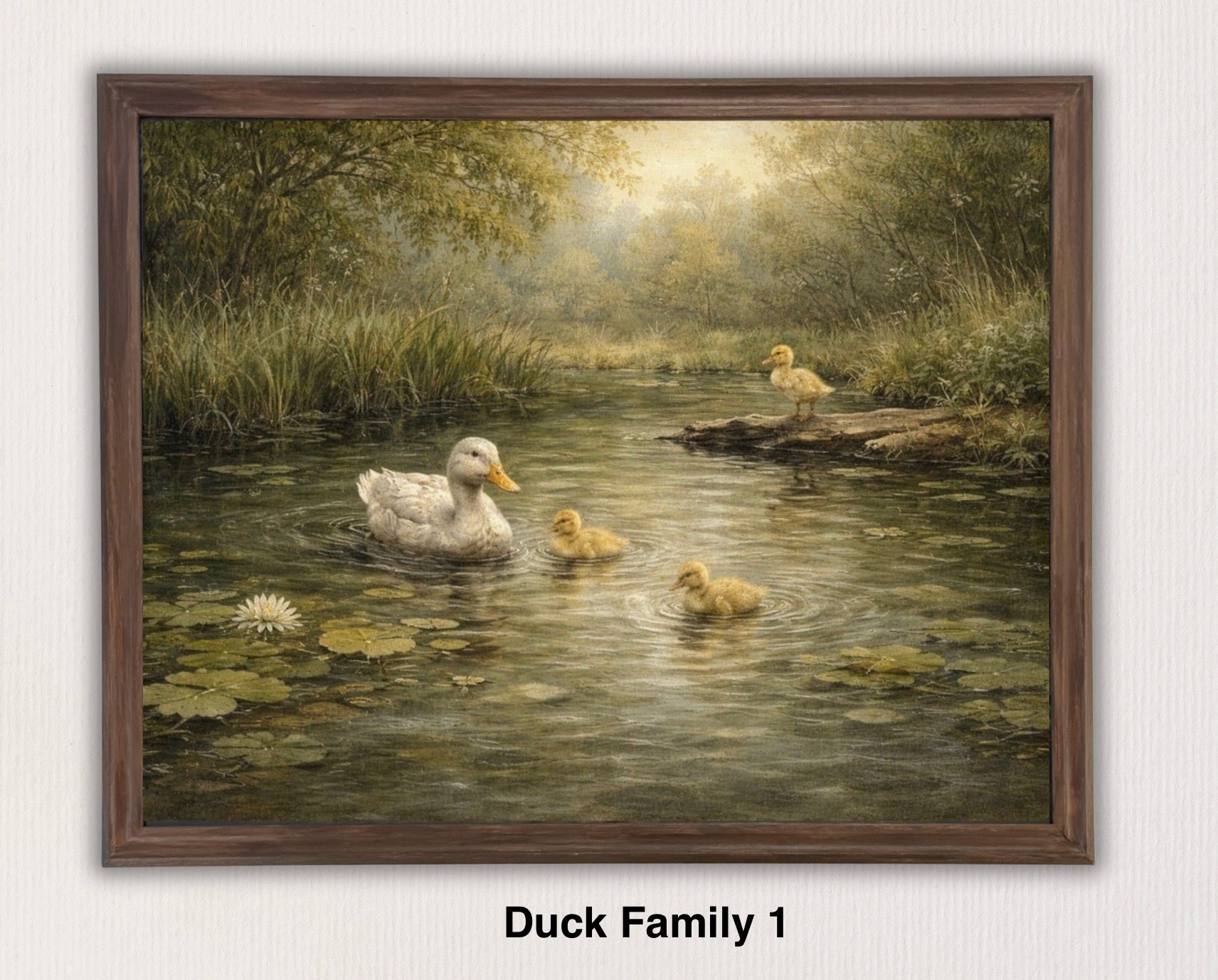 Vintage Style Duck Family Set