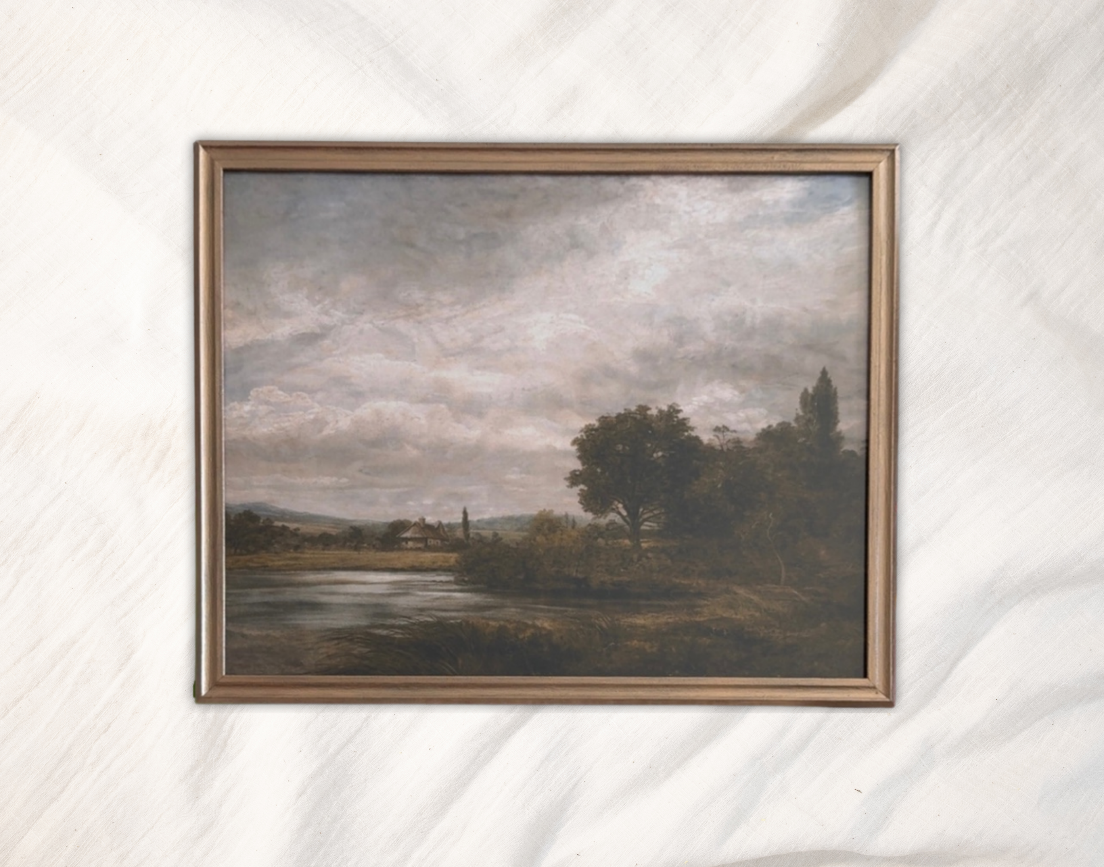 Vintage Style Landscape Framed Print