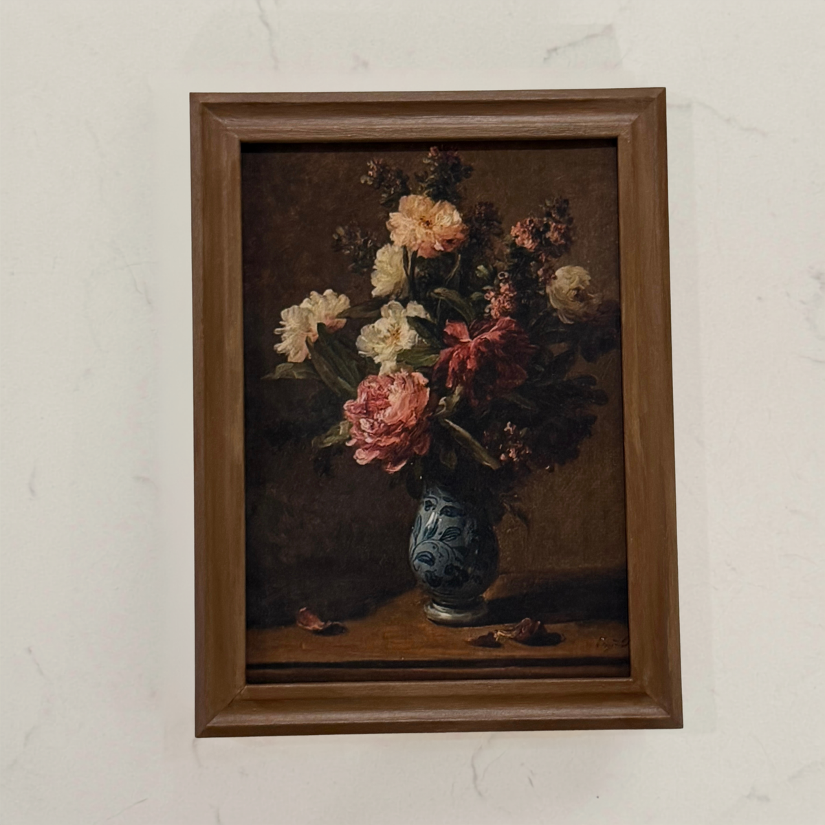 5x7 Vintage Style Flowers Framed Print