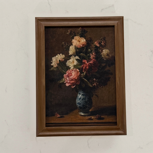 5x7 Vintage Style Flowers Framed Print