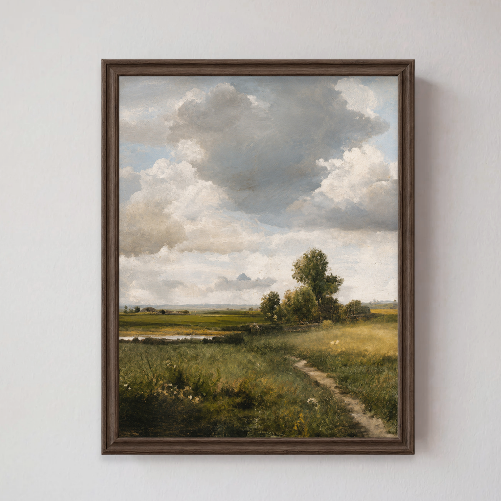 Countryside Path |  Vintage Landscape Framed Art Print