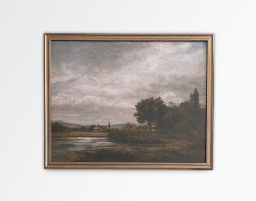 Vintage Style Landscape Framed Print