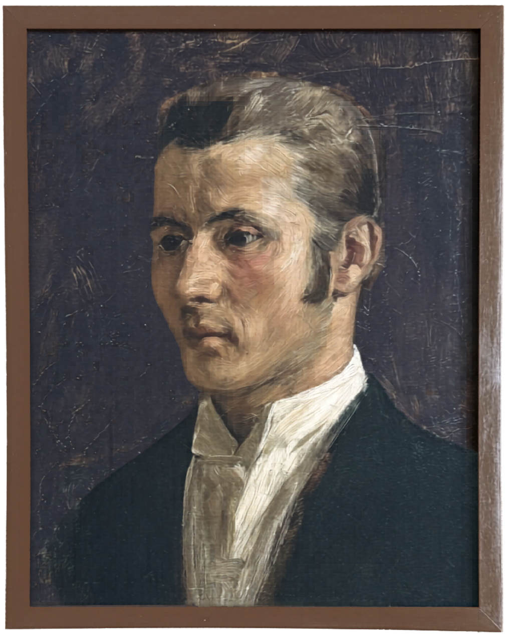 Vintage Style Gentleman Portrait Framed Print-11x14