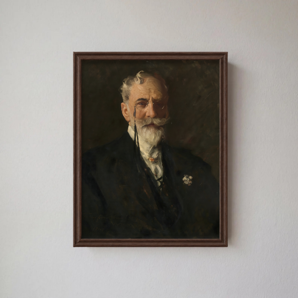 William Merritt Chase Self Portrait (1915)| Vintage Portrait Wall Art | Framed Print