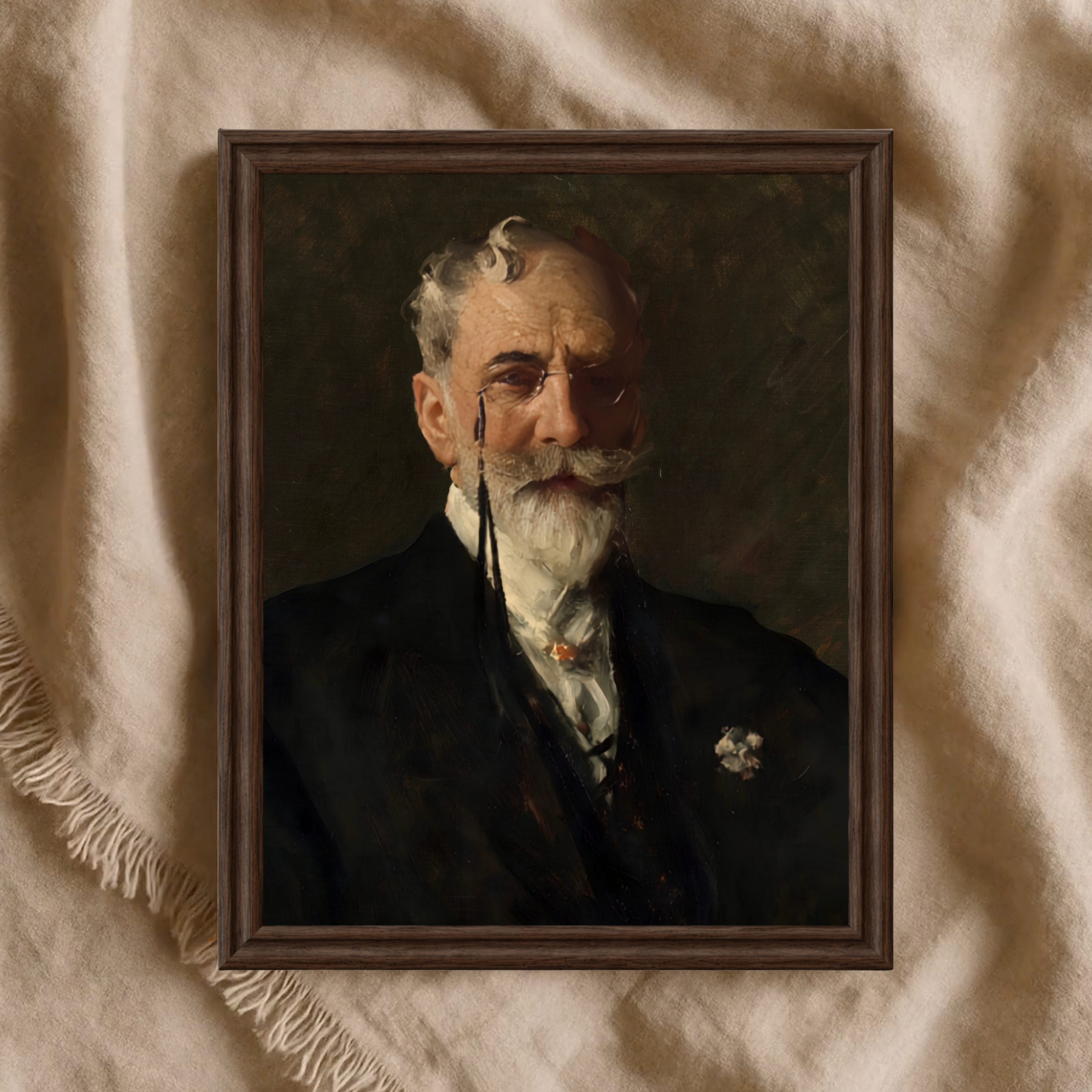 William Merritt Chase Self Portrait (1915)| Vintage Portrait Wall Art | Framed Print